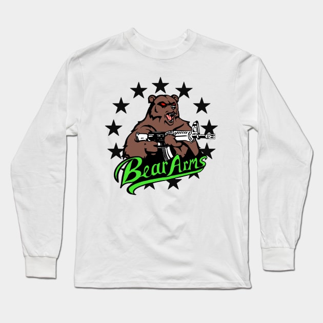 Bear Arms Long Sleeve T-Shirt by 1790Designs